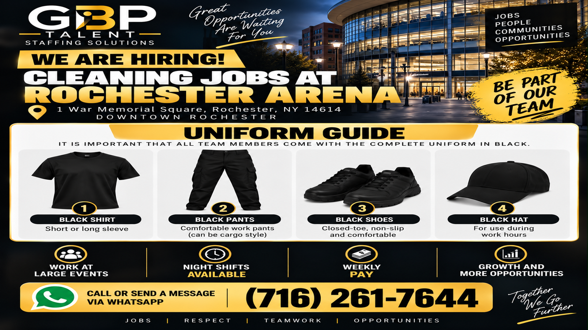 GBP Talent promotional announcement
